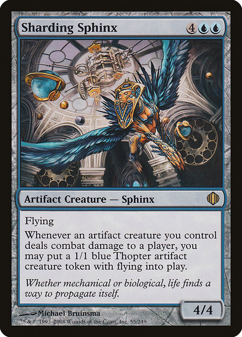 Shards of Alara - 55 - Sharding Sphinx - Rare - U - Non-foil