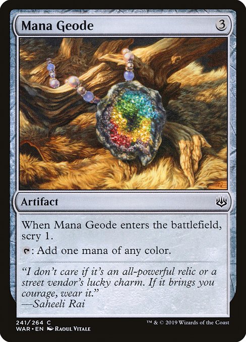 War of the Spark - 241 - Mana Geode - Common - C - Non-foil