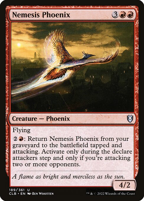 Commander Legends: Battle for Baldur's Gate - 189 - Nemesis Phoenix - Uncommon - R - Non-foil