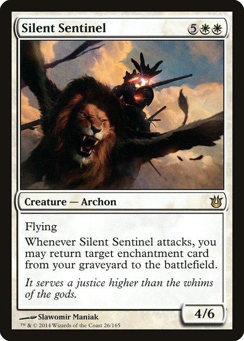Born of the Gods - 26 - Silent Sentinel - Rare - W - Non-foil