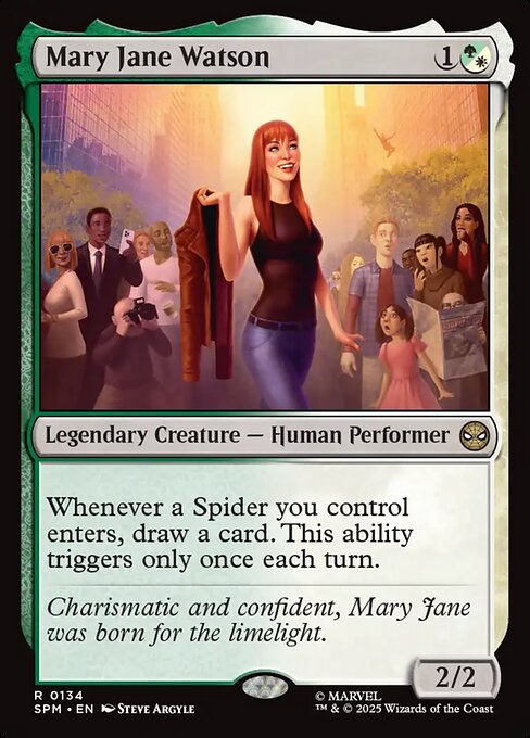 Marvel's Spider-Man - 134 - Mary Jane Watson - Rare - WG - Non-foil