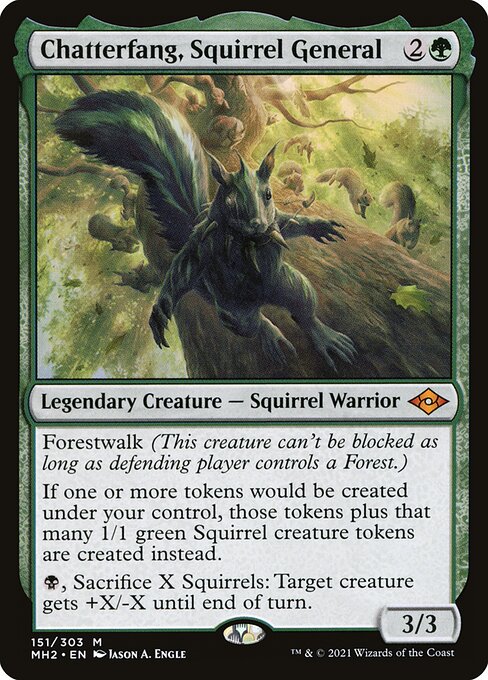 Modern Horizons 2 - 151 - Chatterfang, Squirrel General - Mythic - G - Non-foil