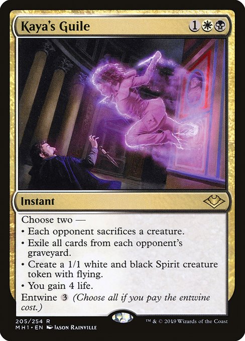 Modern Horizons - 205 - Kaya's Guile - Rare - WB - Non-foil