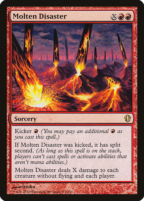 Commander 2013 - 117 - Molten Disaster - Rare - R - Non-foil