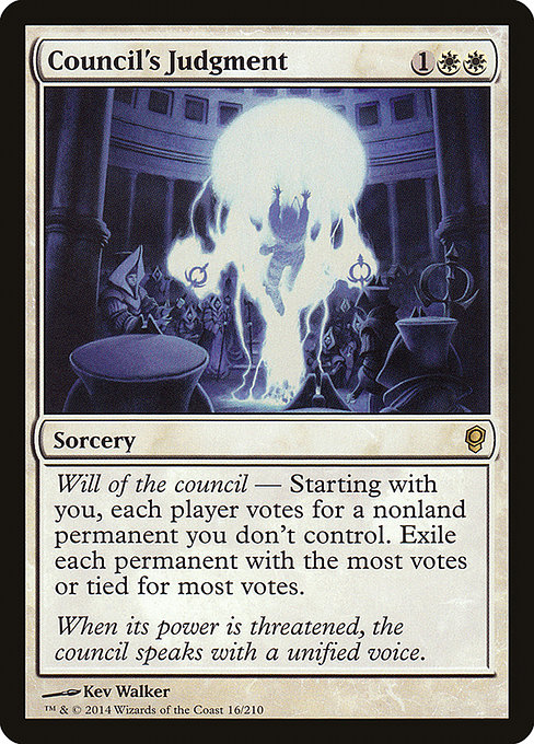Conspiracy - 16 - Council's Judgment - Rare - W - Non-foil