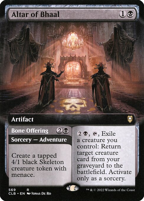 Commander Legends: Battle for Baldur's Gate - 569 - Altar of Bhaal // Bone Offering - Rare - B - Non-foil