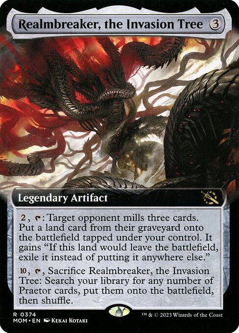 March of the Machine - 374 - Realmbreaker, the Invasion Tree - Rare - C - Foil