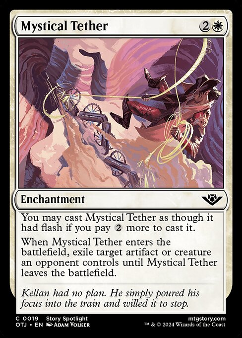 Outlaws of Thunder Junction - 19 - Mystical Tether - Common - W - Non-foil