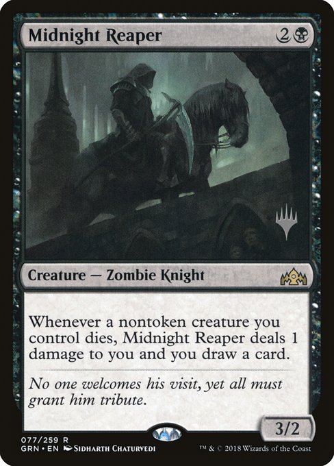 Guilds of Ravnica Promos - 77p - Midnight Reaper - Rare - B - Non-foil - Promo
