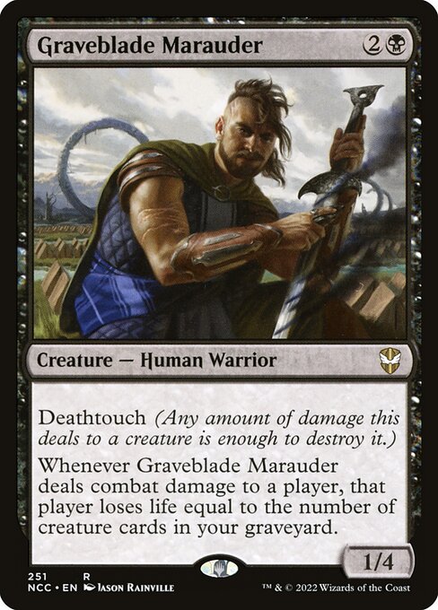 New Capenna Commander - 251 - Graveblade Marauder - Rare - B - Non-foil