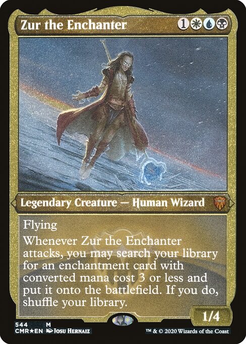 Commander Legends - 544 - Zur the Enchanter - Mythic - Multi - Foil Etched
