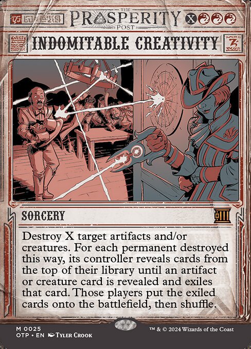 Breaking News - 25 - Indomitable Creativity - Mythic - R - Non-foil