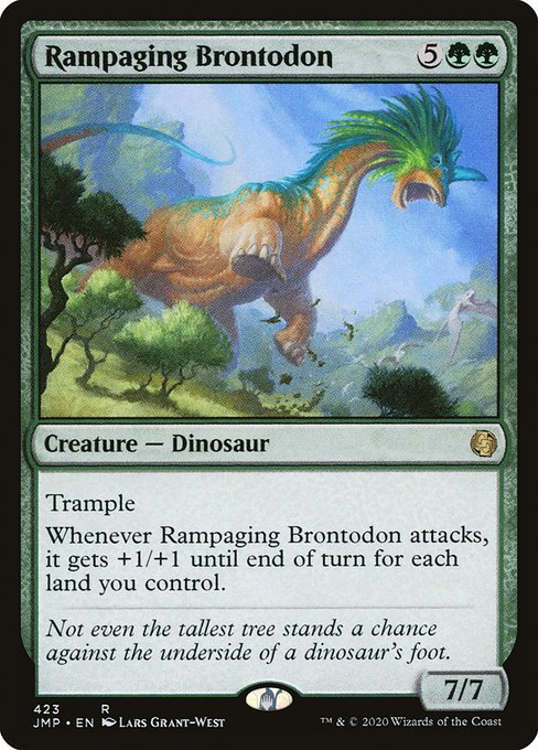 Jumpstart - 423 - Rampaging Brontodon - Rare - G - Non-foil