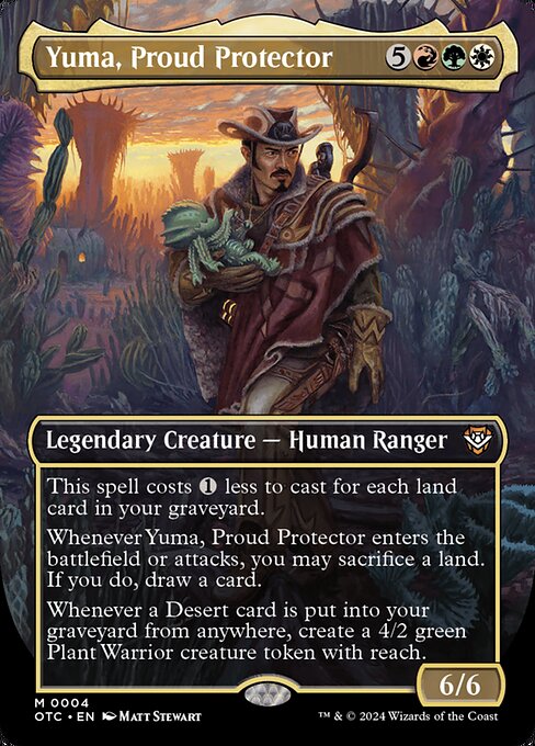 Outlaws of Thunder Junction Commander - 4 - Yuma, Proud Protector - Mythic - Multi - Non-foil