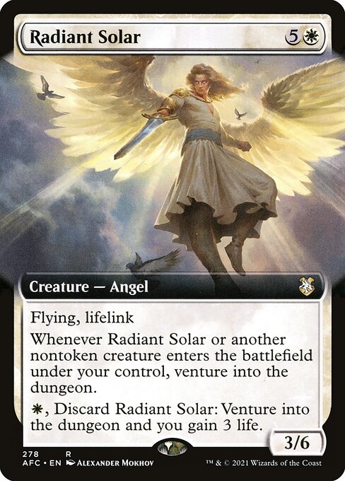 Forgotten Realms Commander - 278 - Radiant Solar - Rare - W - Non-foil