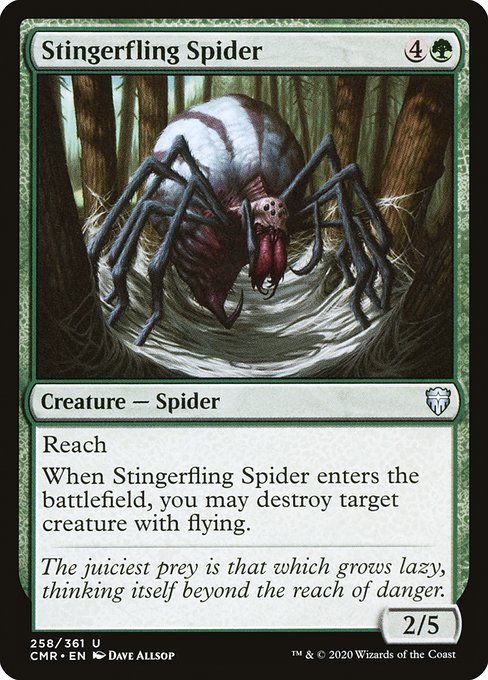 Commander Legends - 258 - Stingerfling Spider - Uncommon - G - Non-foil