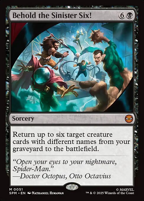 Marvel's Spider-Man - 51 - Behold the Sinister Six! - Mythic - B - Non-foil