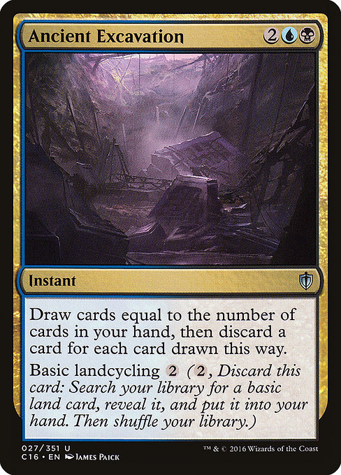 Commander 2016 - 27 - Ancient Excavation - Uncommon - UB - Non-foil