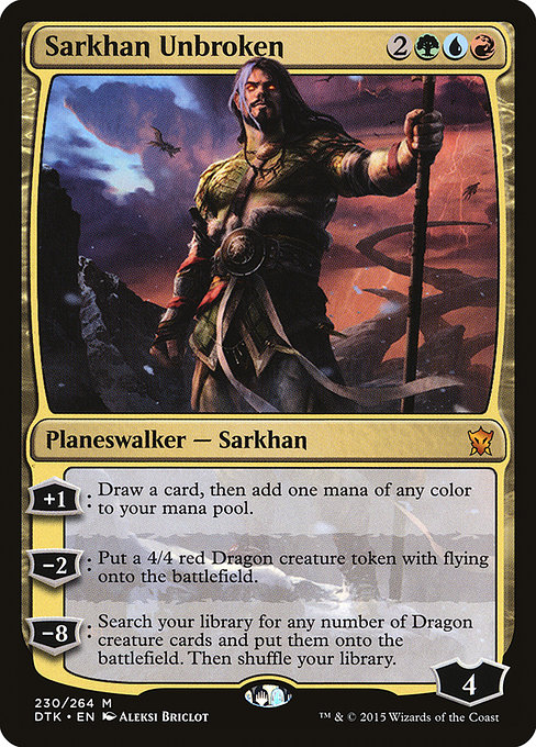 Dragons of Tarkir - 230 - Sarkhan Unbroken - Mythic - Multi - Non-foil