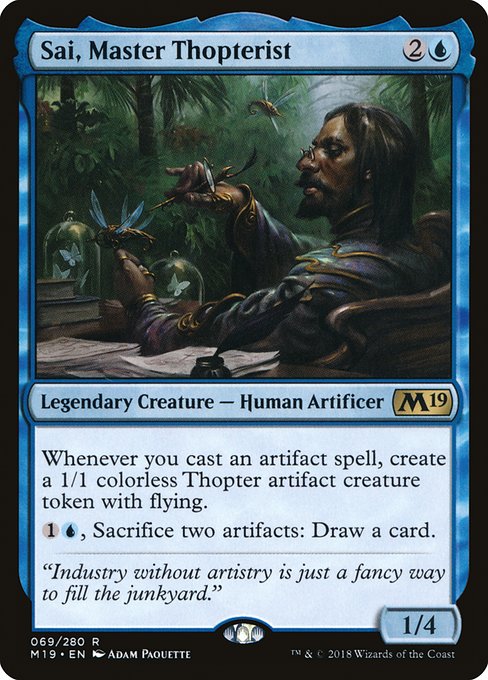 Core Set 2019 - 69 - Sai, Master Thopterist - Rare - U - Non-foil