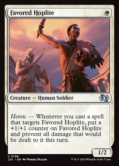 Foundations Jumpstart - 196 - Favored Hoplite - Uncommon - W - Non-foil