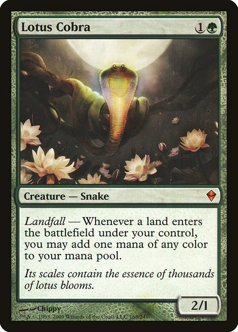 Zendikar - 168 - Lotus Cobra - Mythic - G - Non-foil