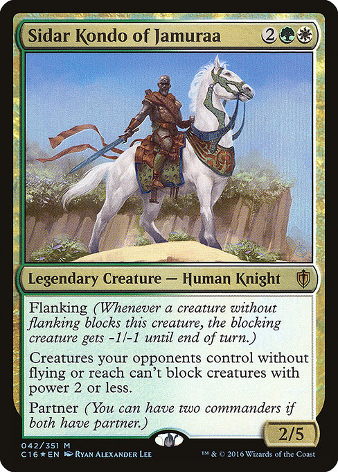 Commander 2016 - 42 - Sidar Kondo of Jamuraa - Mythic - WG - Foil