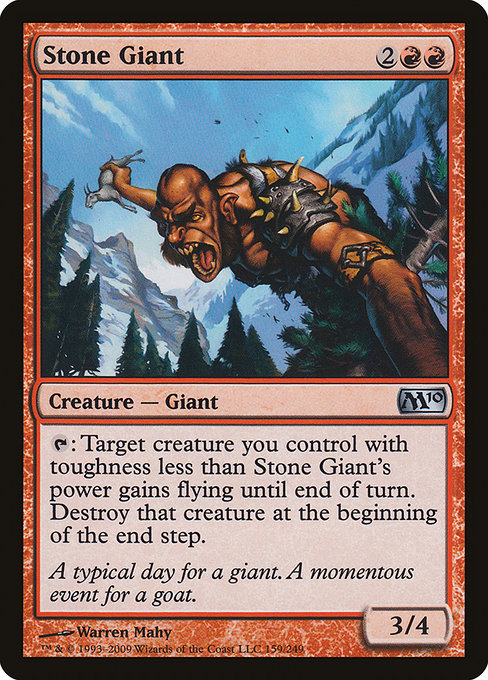 Magic 2010 - 159 - Stone Giant - Uncommon - R - Non-foil