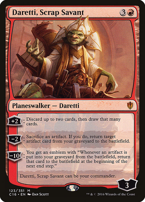 Commander 2016 - 123 - Daretti, Scrap Savant - Mythic - R - Non-foil