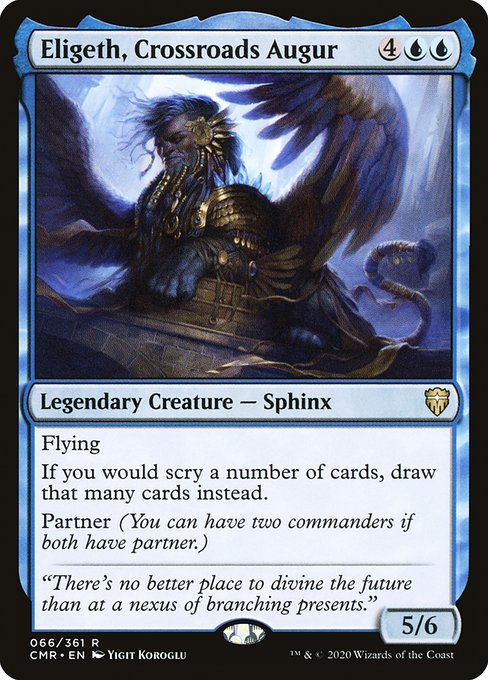 Commander Legends - 66 - Eligeth, Crossroads Augur - Rare - U - Foil