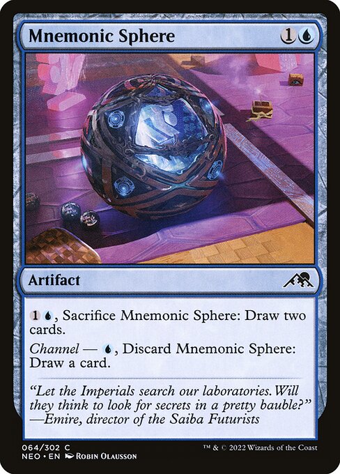 Kamigawa: Neon Dynasty - 64 - Mnemonic Sphere - Common - U - Non-foil