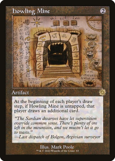 The Brothers' War Retro Artifacts - 83 - Howling Mine - Rare - C - Non-foil