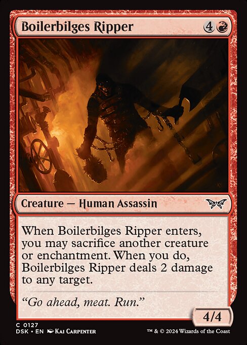 Duskmourn: House of Horror - 127 - Boilerbilges Ripper - Common - R - Non-foil
