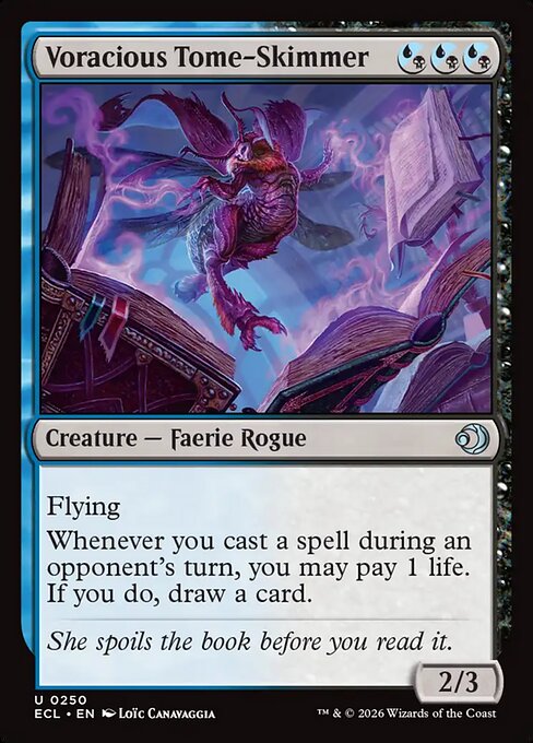 Lorwyn Eclipsed - 250 - Voracious Tome-Skimmer - Uncommon - UB - Non-foil