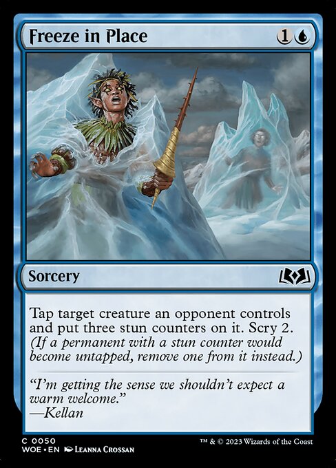 Wilds of Eldraine - 50 - Freeze in Place - Common - U - Non-foil