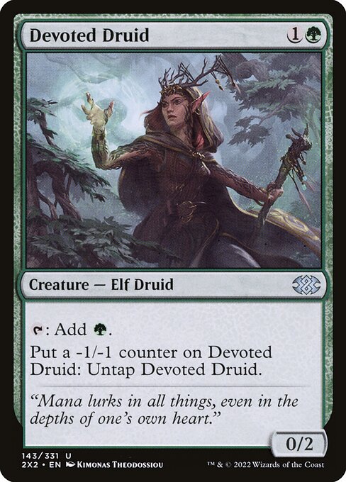 Double Masters 2022 - 143 - Devoted Druid - Uncommon - G - Non-foil