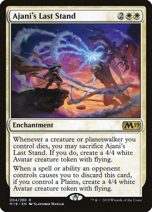 Core Set 2019 - 4 - Ajani's Last Stand - Rare - W - Non-foil