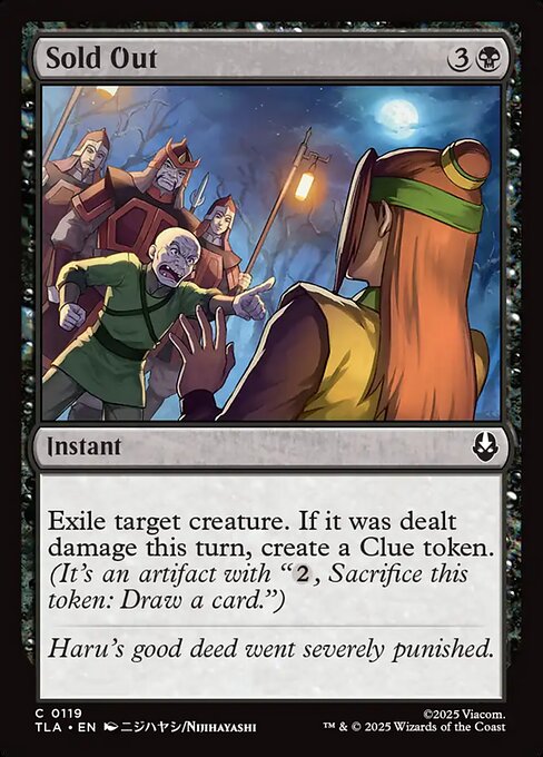 Avatar: The Last Airbender - 119 - Sold Out - Common - B - Non-foil