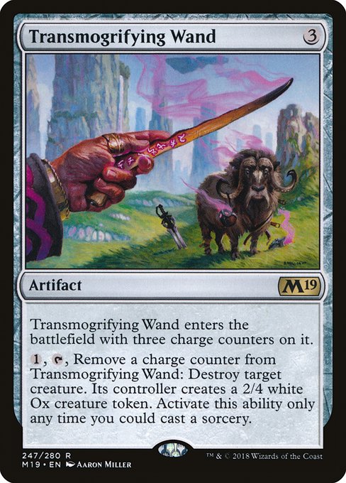 Core Set 2019 - 247 - Transmogrifying Wand - Rare - C - Foil