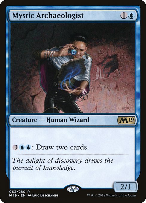 Core Set 2019 - 63 - Mystic Archaeologist - Rare - U - Foil