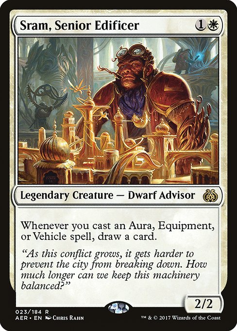 Aether Revolt - 23 - Sram, Senior Edificer - Rare - W - Non-foil