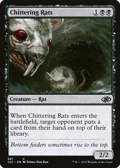 Jumpstart 2022 - 387 - Chittering Rats - Common - B - Non-foil