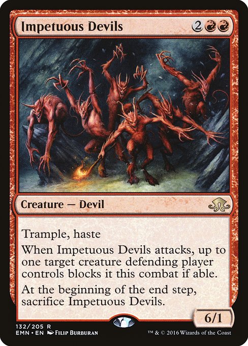Eldritch Moon - 132 - Impetuous Devils - Rare - R - Non-foil