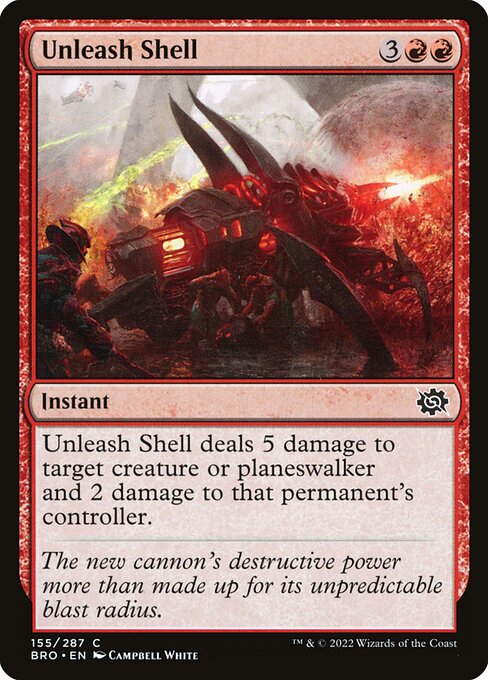 The Brothers' War - 155 - Unleash Shell - Common - R - Non-foil