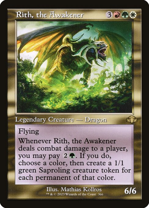 Dominaria Remastered - 366 - Rith, the Awakener - Rare - Multi - Foil