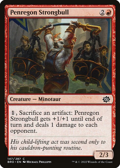 The Brothers' War - 147 - Penregon Strongbull - Common - R - Non-foil