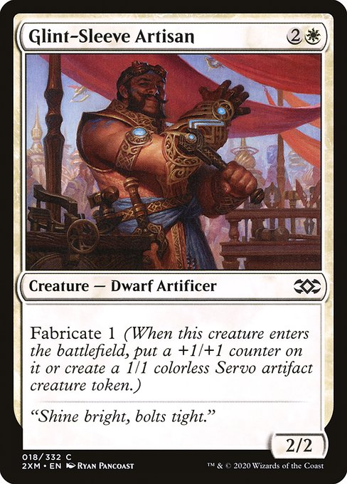 Double Masters - 18 - Glint-Sleeve Artisan - Common - W - Foil