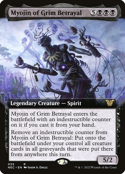 Neon Dynasty Commander - 55 - Myojin of Grim Betrayal - Rare - B - Non-foil