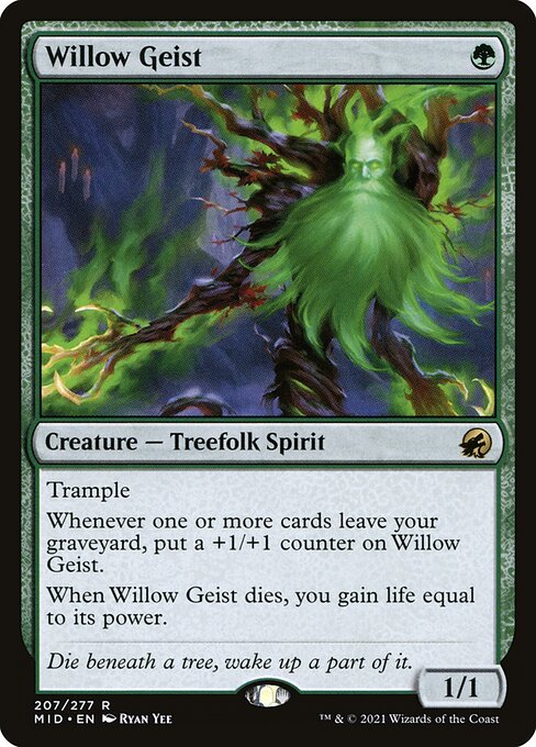 Innistrad: Midnight Hunt - 207 - Willow Geist - Rare - G - Foil
