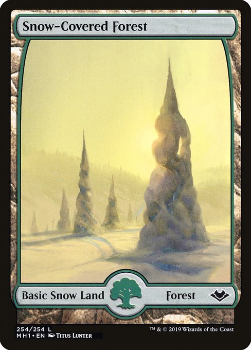 Modern Horizons - 254 - Snow-Covered Forest - Common - C - Non-foil
